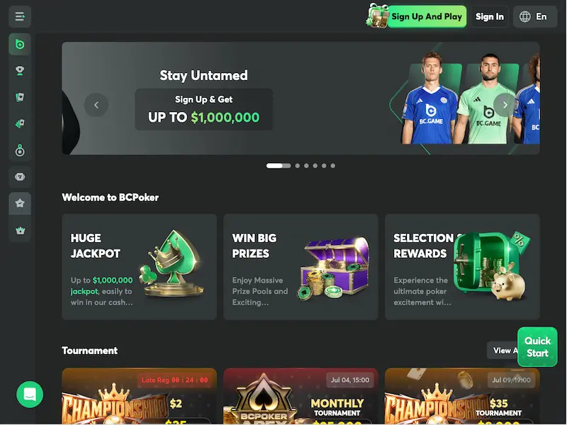 bc poker casino home